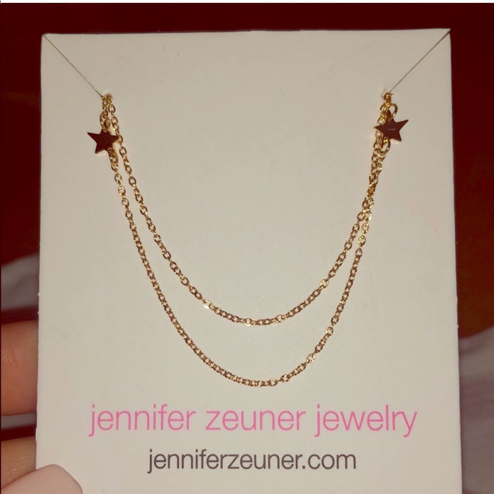 Jennifer Zeuner star double necklace NWT
